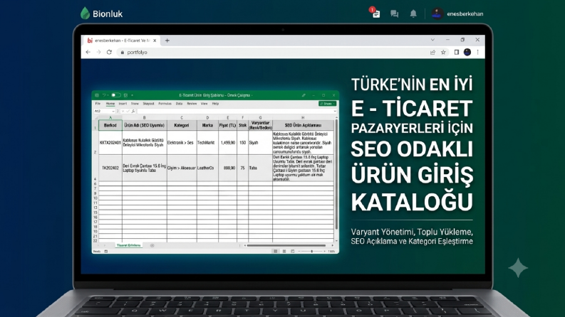 Trendyol ve Hepsiburada SEO Uyumlu Örnek Ürün Giriş Kataloğu