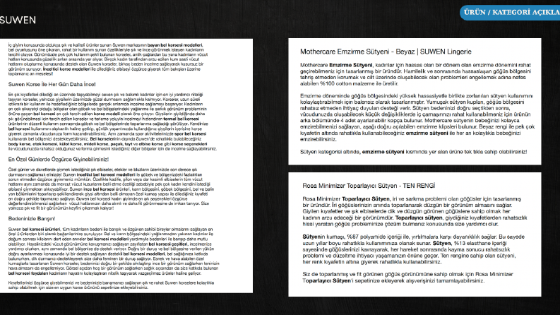 Web Sitesi Metni