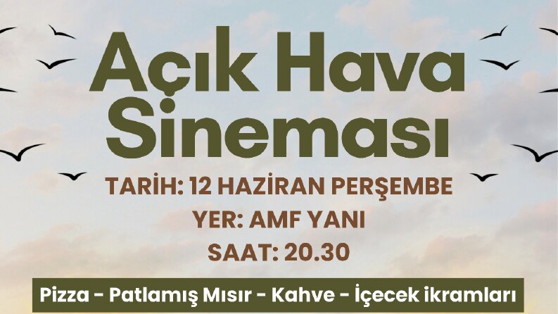 Delibal Açık Hava Sinema Etkinliği Afiş Tasarımı