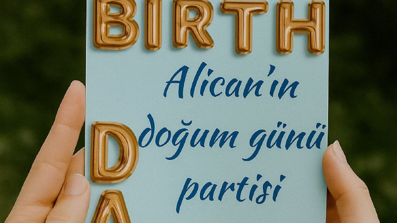 Hayalini Kurduğun Davetiye, Senin İçin Tasarlansın!