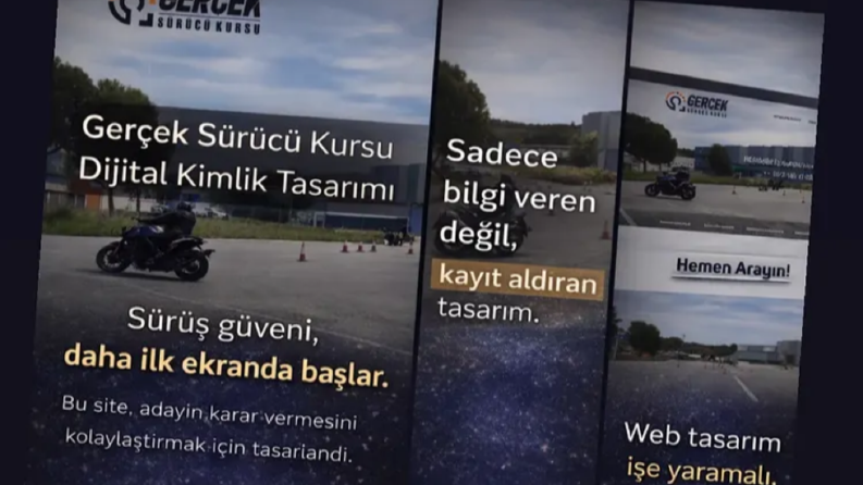 Gerçek Sürücü Kursu – Web Tasarım & Reklam Yönetimi