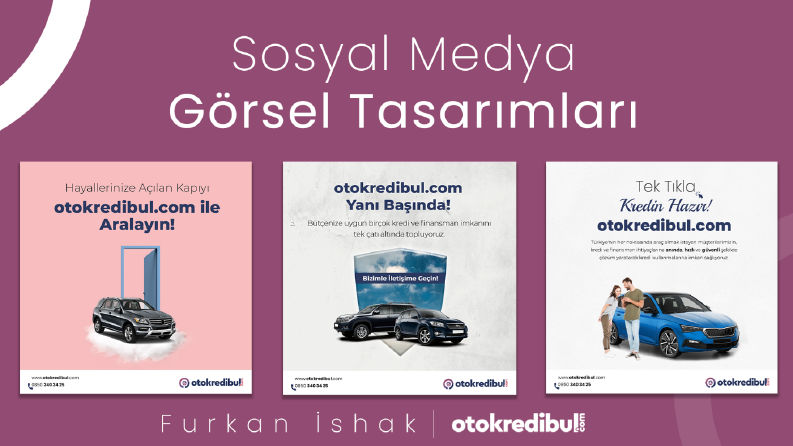 Otokredibul - Sosyal Medya Tasarımları