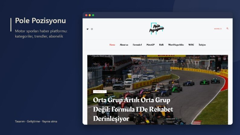Pole Pozisyonu: motor sporları haber platformu