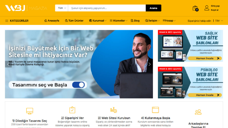 Hazır Web Site Satış Sitesi 