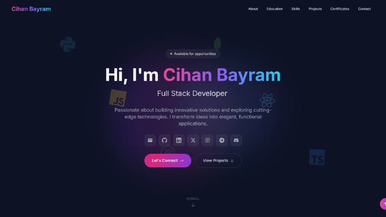 Kişisel Websitem