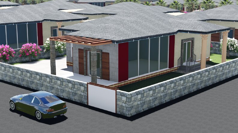 Tek katlı villa şehri