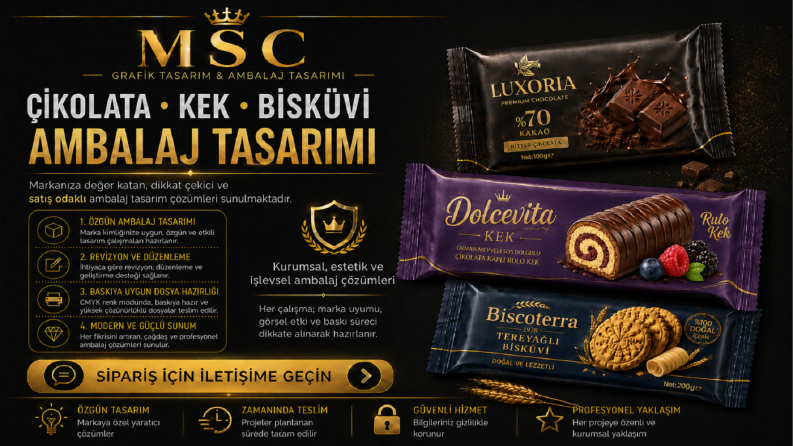 Modern Ambalaj Tasarımı Mockup Çalışması
