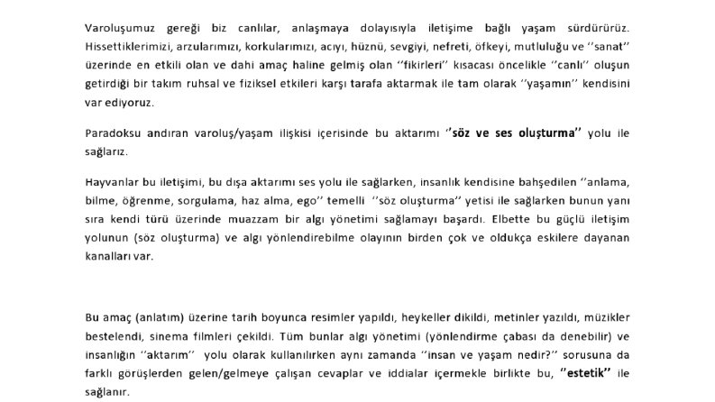 SİNEMA ESTETİĞİ