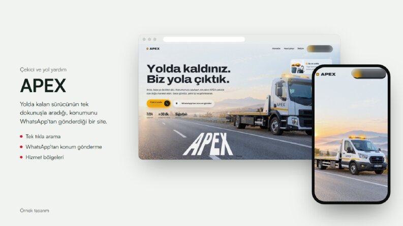 APEX - Çekici ve Yol Yardım Web Sitesi