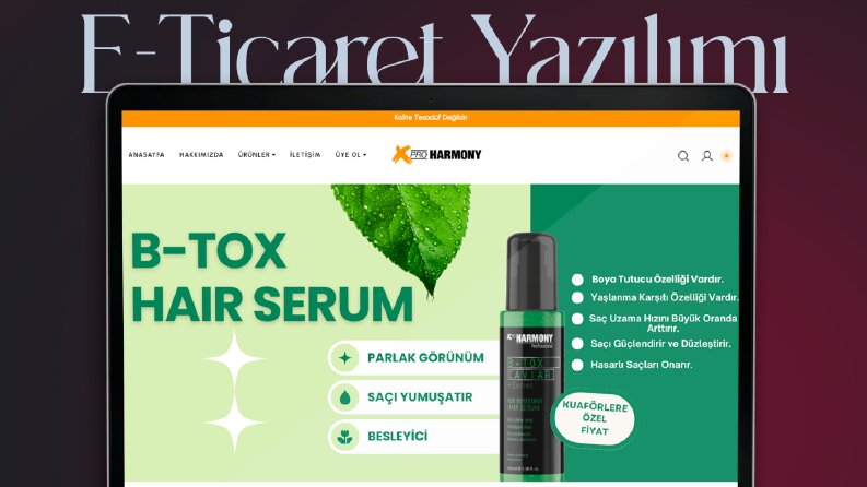 XPro Harmony - E-Ticaret ve Bayilik Yazılımı