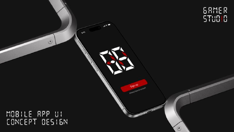 Gamer Studio Konsept Mobil Uygulama Arayüzü