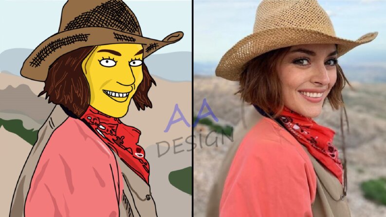 Ezgi Mola-Simpsons