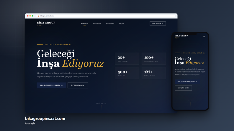 Bika Group İnşaat - Özel Laravel Web Projesi