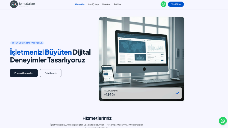 Formal Ajans Web Sitesi ve Admin Paneli