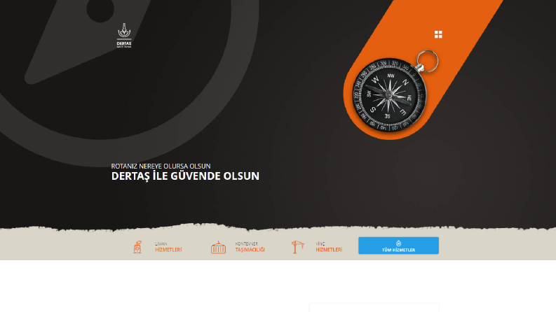 Dertaş Transport Web UI Design