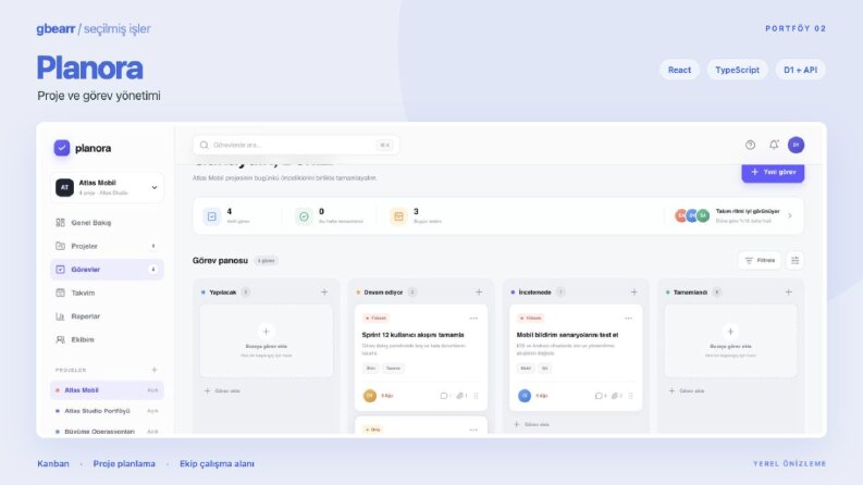 Planora — Proje ve Görev Yönetimi