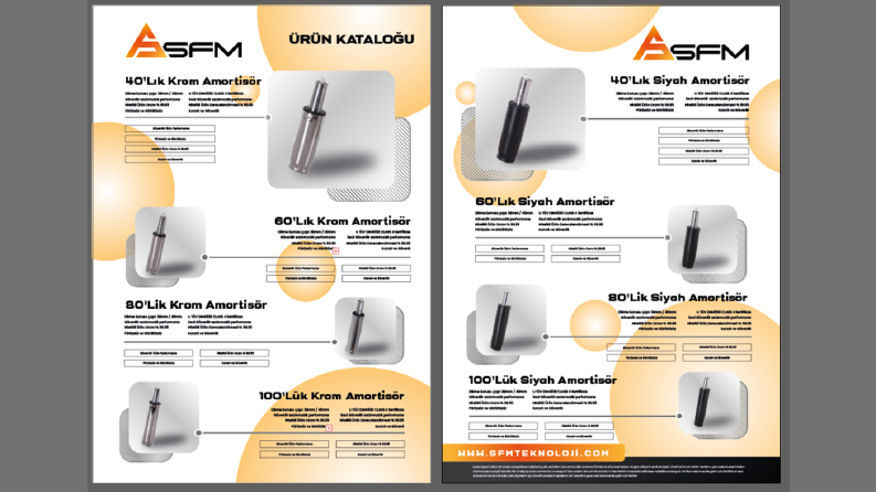 ''Sfm Teknoloji'' katalog tasarımı