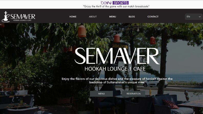 Semaver Hookah Lounge - Website Tasarımı