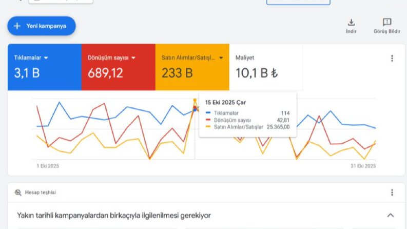 Farklı sektörlere özel Ads çalışmaları