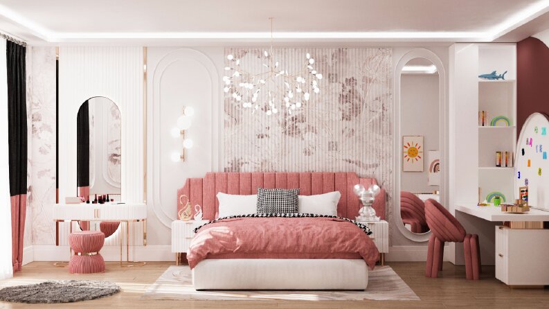 Kız Çocuk Yatak Odası Tasarımı
