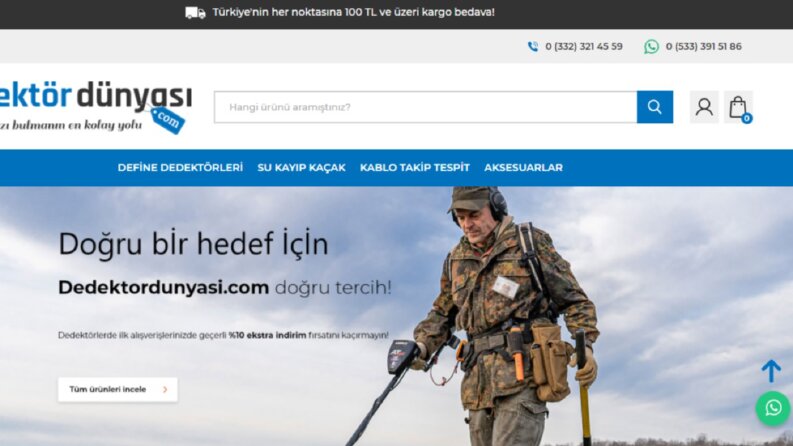 Dedektör Dünyası - Ürün Girişi
