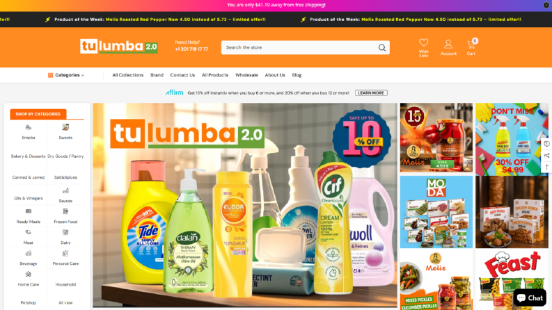 Tulumba.com USA b2c E-Ticaret sitesi