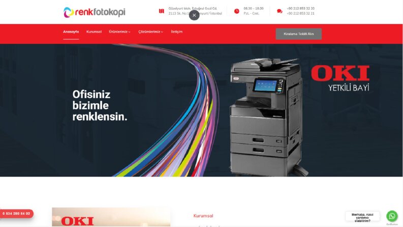 Yazıcı ve Fotokopi Kurumsal Site