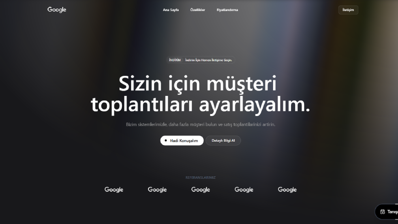 Landing web sitesi