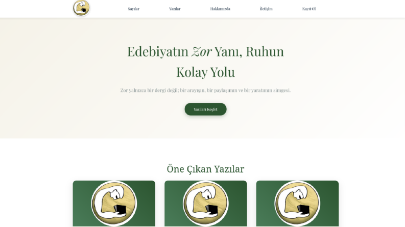 Premium Web Sitesi (ZOR Dergi www.zordergi.com)