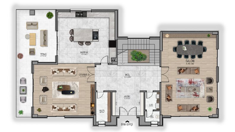 Mimari Plan Boyaması