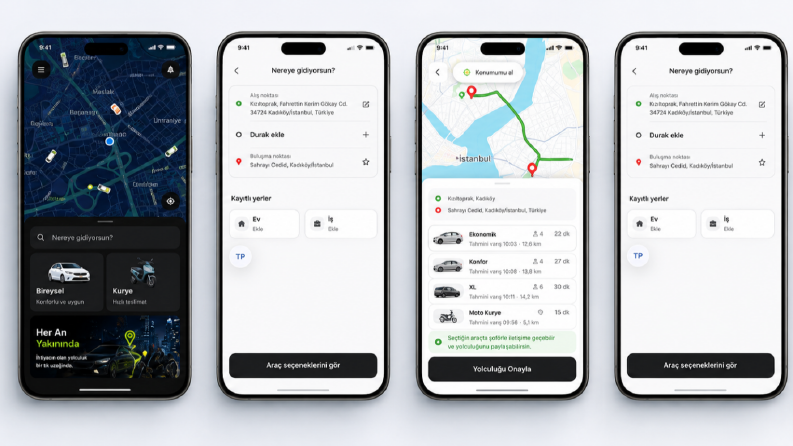 Martı TAG / Uber Benzeri Sürücü ve Yolcu Uygulaması