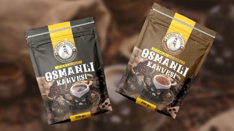 Saray Kahve Ambalaj Çalışma