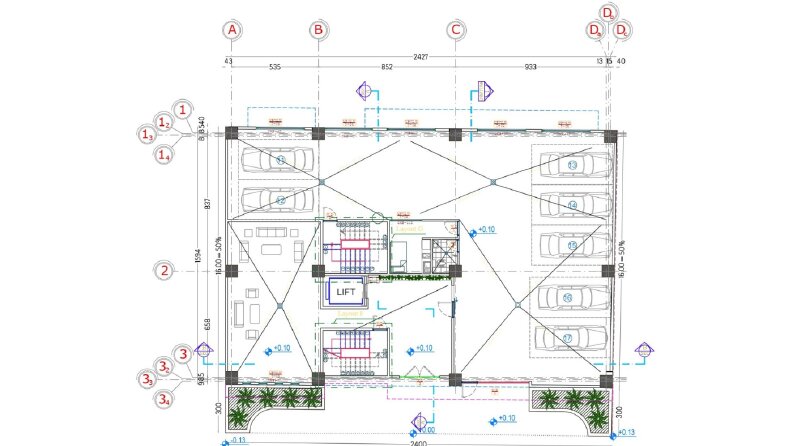 Otopark Mobilya Planı