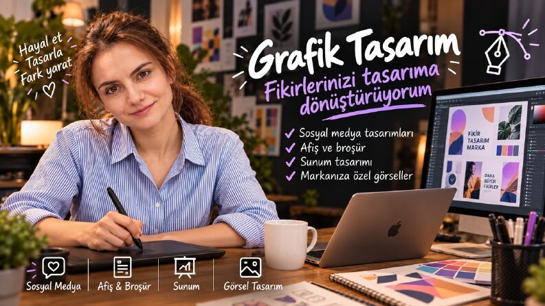 photoshop ve Illustrator tasarımlar yaparım