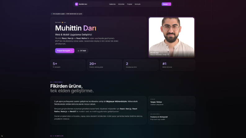 Kişisel Web Uygulamam