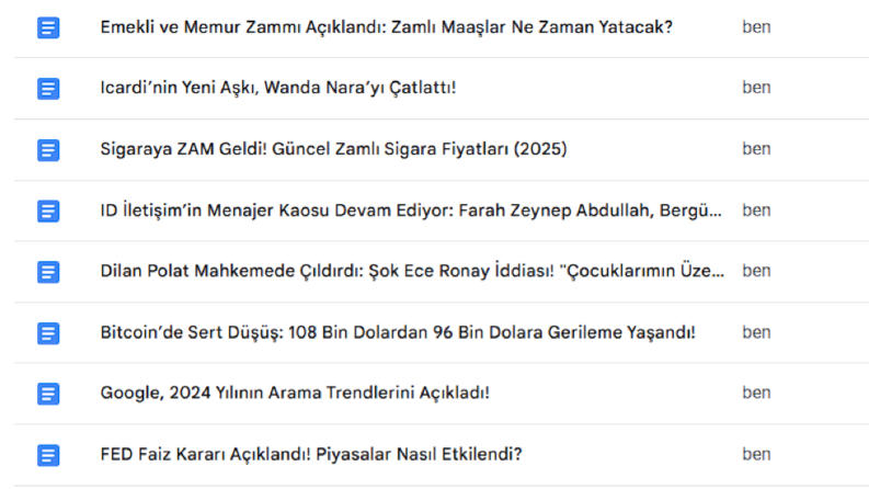 haber - gündem - magazin içerikleri