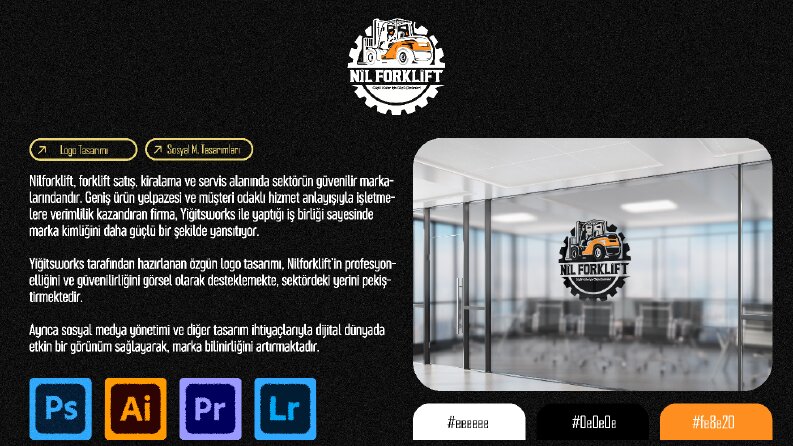 Nil Forklift Logo Tasarımı