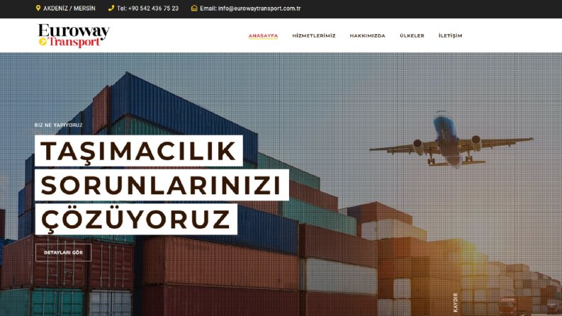 Euroway Transport Kurumsal Web Sitesi
