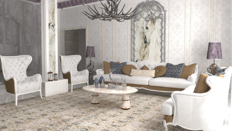 3D Realistik İç Mekan Render 