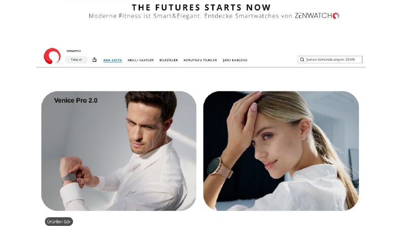 Zenwatch: Amazon Almanya marka mağazası tasarımı