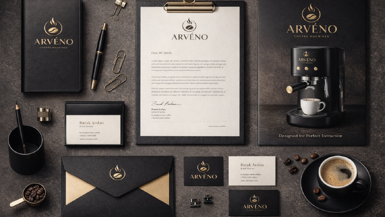 Premium Kahve Deneyimi İçin Güçlü Marka Kimliği Tasarımı