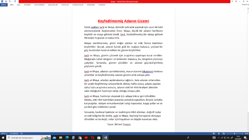 Size Maceralı Hikayeler Yazabilirim