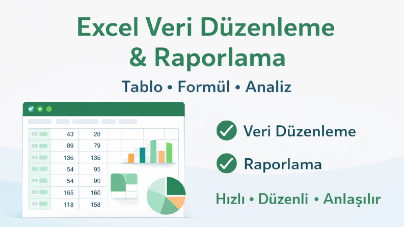 Excel veri düzenleme ve raporlama çalışması