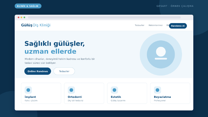 Sektörünüze Özel Tasarlanan Web Sitesi Vitrinimiz