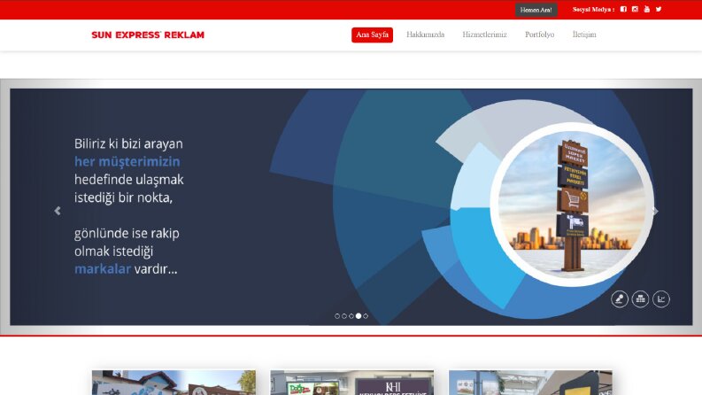 Sunexpress Reklam Web Sitesi
