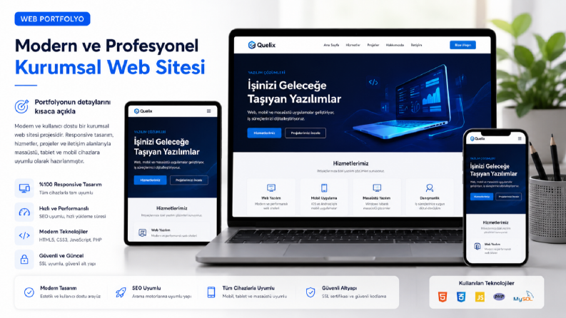 Modern ve Profesyonel Kurumsal Web Sitesi Tasarımı