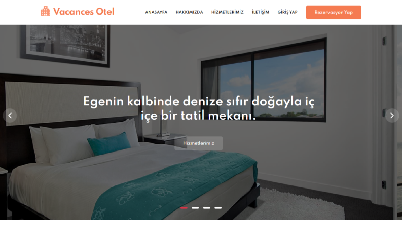 Otel Rezervasyon Sitesi + Masaüstü Yönetim Uygulaması
