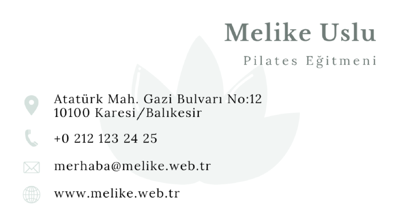 Modern ve Kurumsal Kartvizit Tasarımı