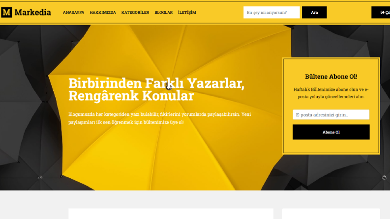 Kapsamlı Blog Projesi | Panel + Yazar Girişi + SEO