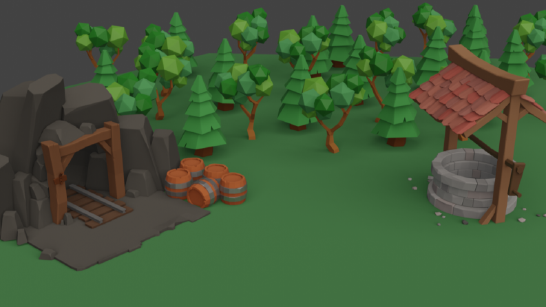 low poly 3d oyun platformu